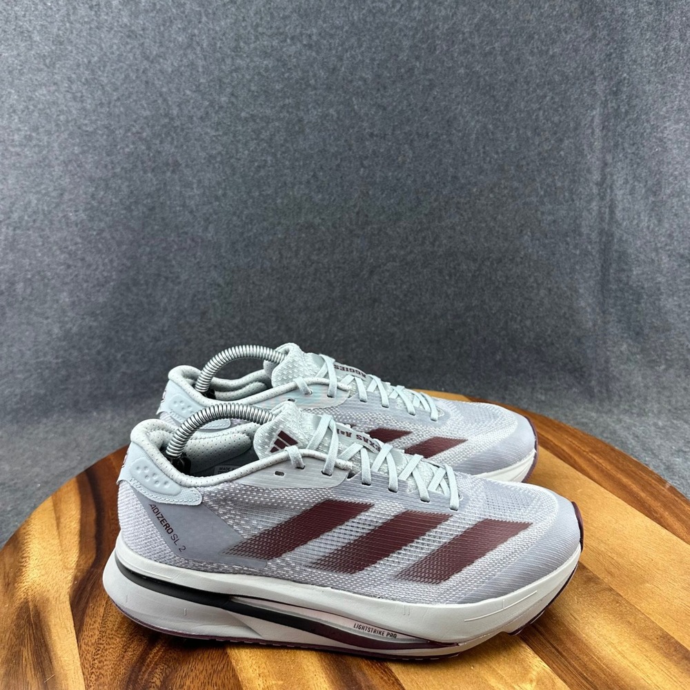 Adidas Adizero SL2 Texas A&M Aggies Running Shoes Grey Maroon Mens 5 Womens 6.5